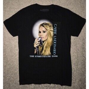 Carrie Underwood T-Shirt Size S The Storyteller Tour Concert Black Music Band
